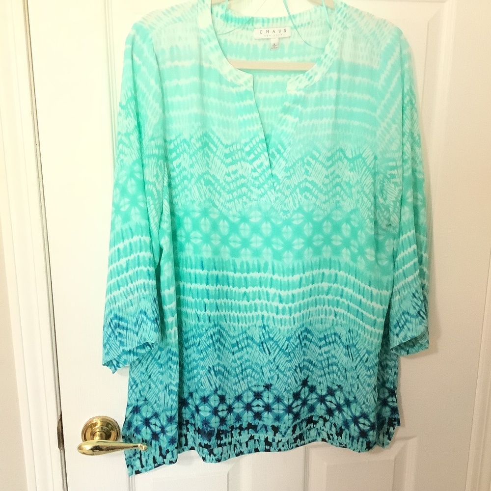 Chaus New York Top L Tunic